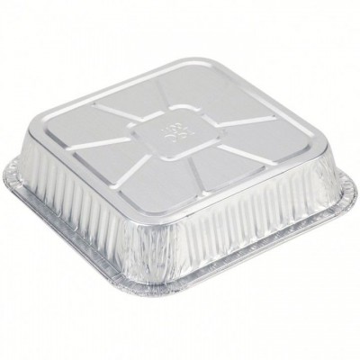 Disposable tin foil lunch box takeaway fast food packing box aluminum foil container