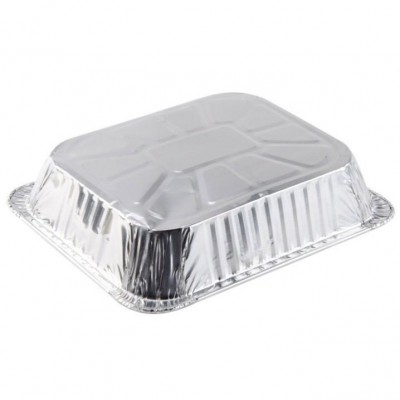 Aluminium Foil Container with lid for Food Packaging